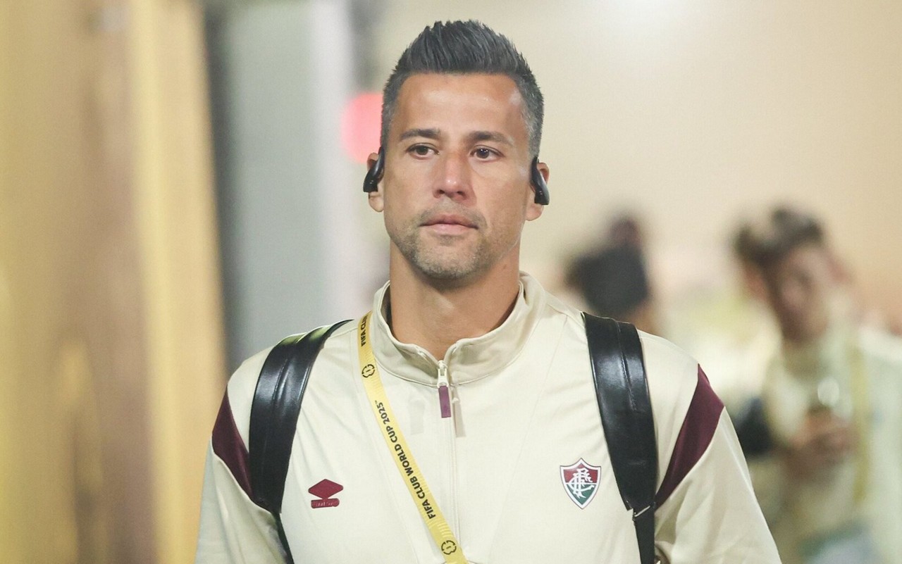 Chegada de Fávio ao MetLife Stadium para a estreia contra o Borussia Dortmund (Foto: Marcelo Gonçalves/FFC)