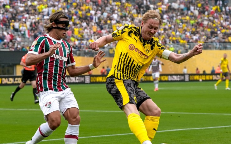 Fluminense garantiu premiação milionária com empate diante do Dortmund na estreia. (Foto: Reprodução/X/@BVB)