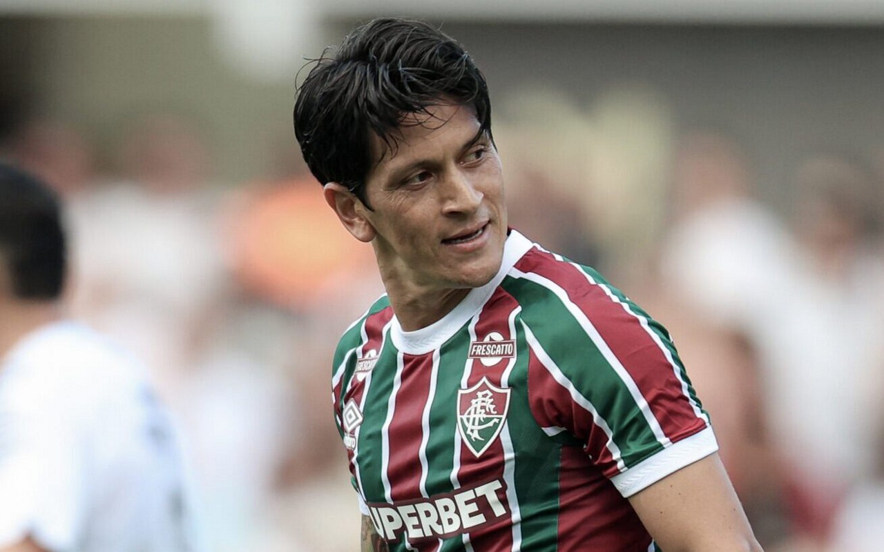 Cano em ação em Santos x Fluminense (Foto: Marcelo Gonçalves/ Fluminense FC)