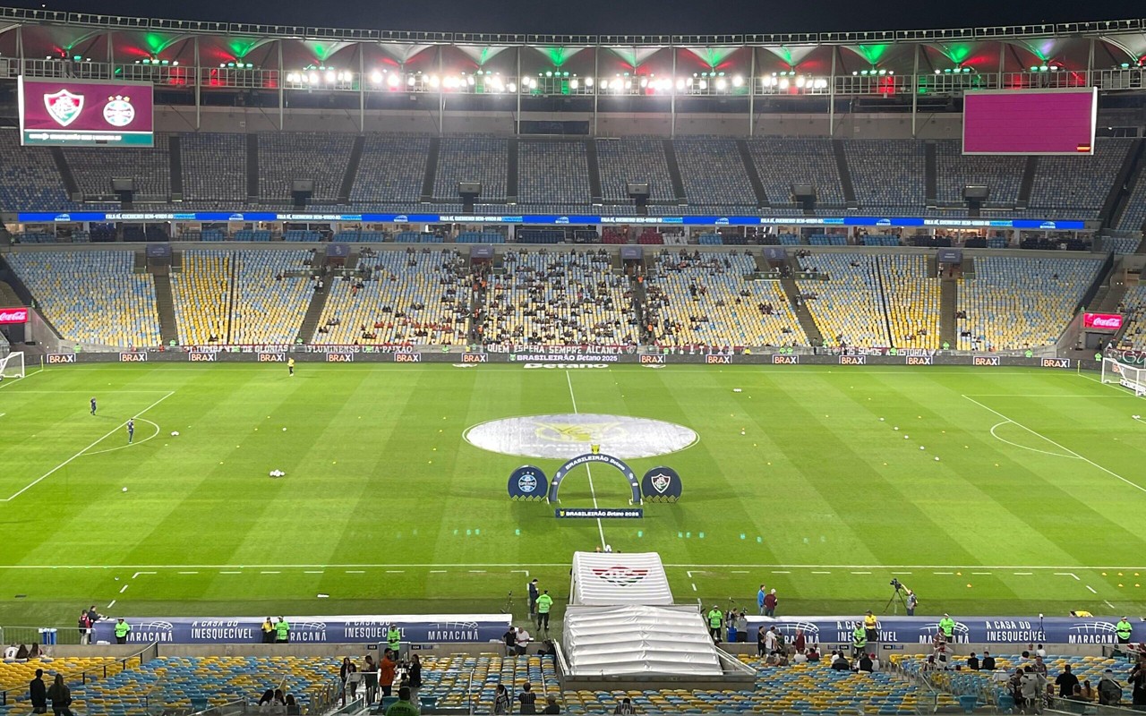 Maracanã tem público reduzido para Fluminense x Grêmio (Foto: Maurício Luz / Divulgação)