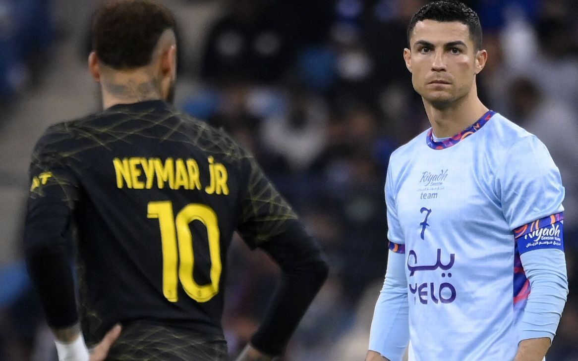 Neymar e Cristiano Ronaldo (Foto: Franck Fife/AFP)