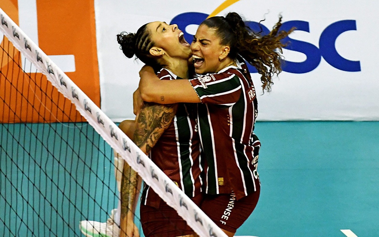 Equipe Tricolor venceu o clássico por 3 sets a 0 (Foto: MAILSON SANTANA/FLUMINENSE FC)