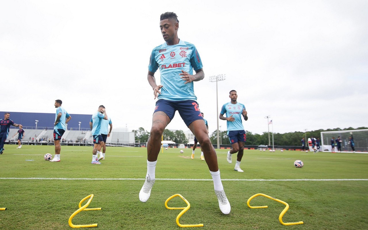 Bruno Henrique realiza treinamento com o Flamengo nos Estados Unidos (Foto: Gilvan de Souza/Flamengo)