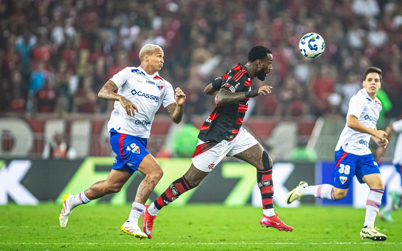 Partida entre Flamengo e Fortaleza, pelo Brasileirão (Foto: Baggio Rodrigues/Fortaleza EC)