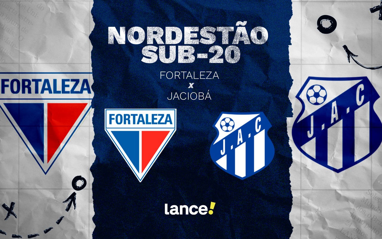 Fortaleza e Jaciobá se enfrentam pela Copa do Nordeste sub-20 (Arte: Lance!)