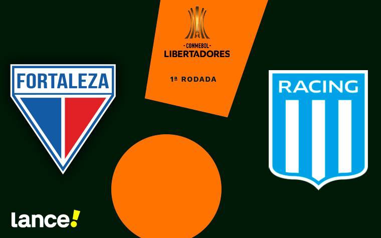 Fortaleza x Racing: 1ª rodada da Libertadores de 2025 (Foto: Arte/Lance!)