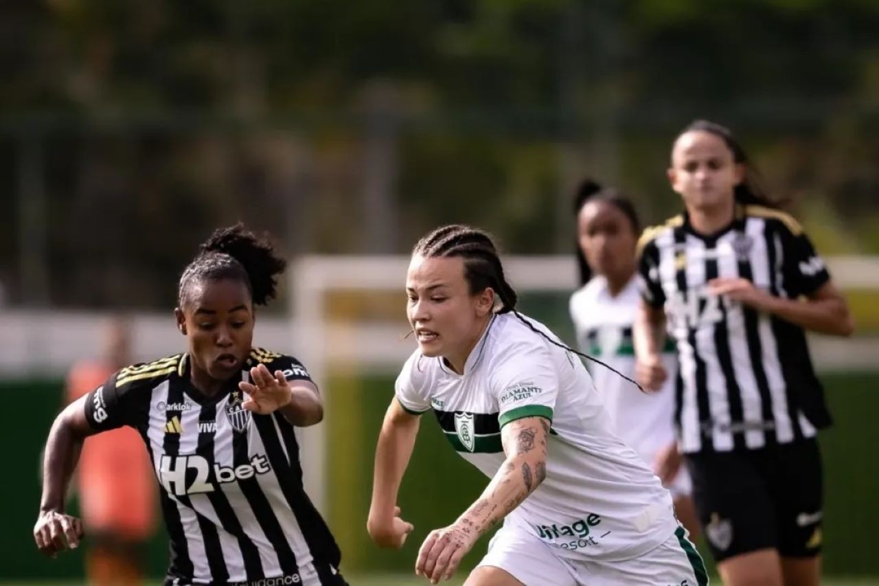 Placar final entre Atlético e América teve um gol para cada lado em jogo pelo Campeonato Mineiro de futebol feminino