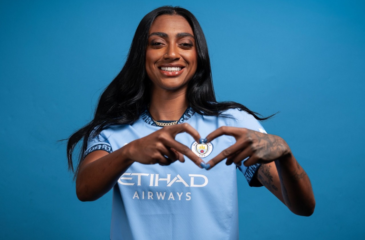 Kerolin, que vai vestir a camisa número 14, será a primeira brasileira a defender a equipe feminina do City
