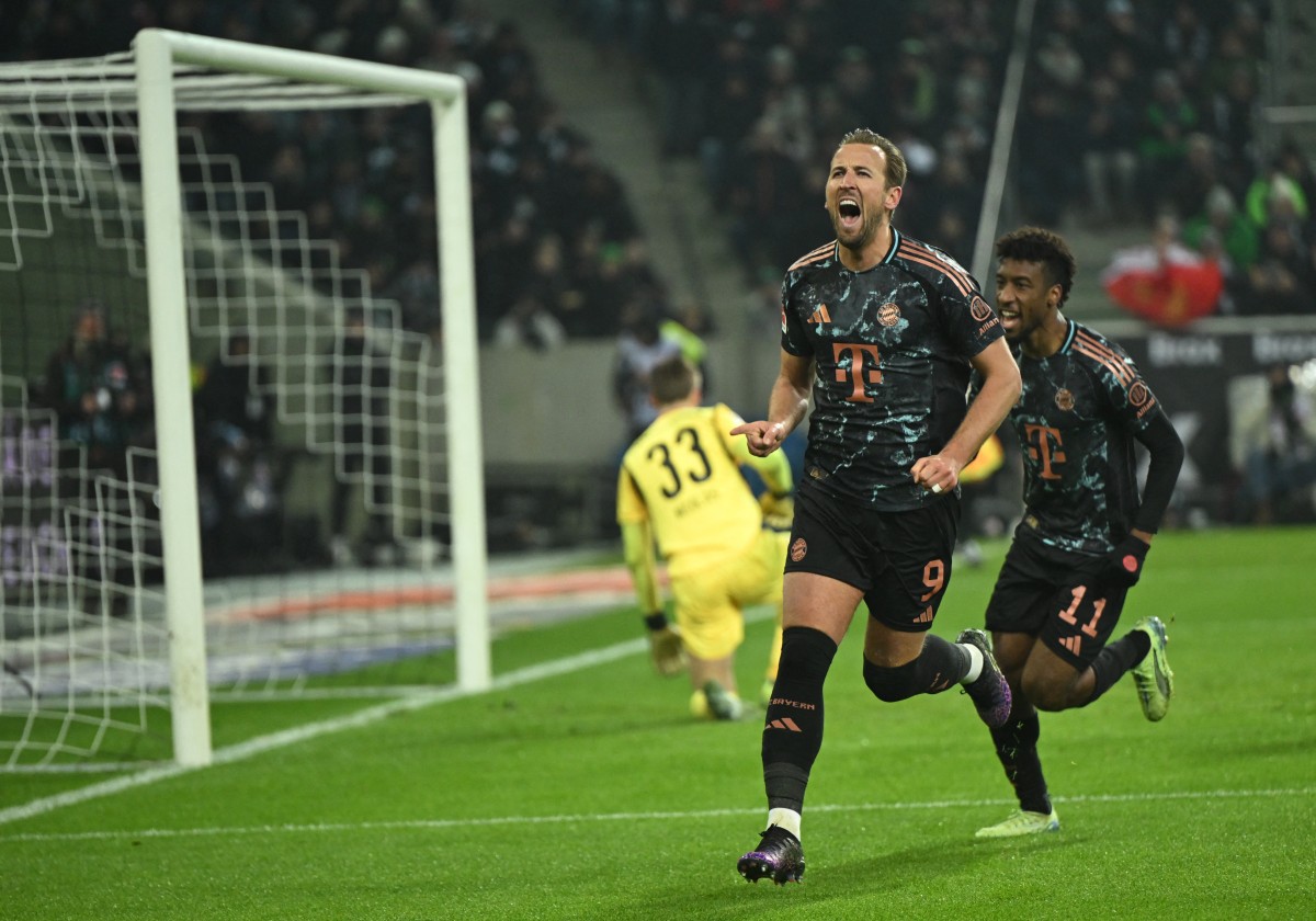 Harry Kane fez o gol do Bayern