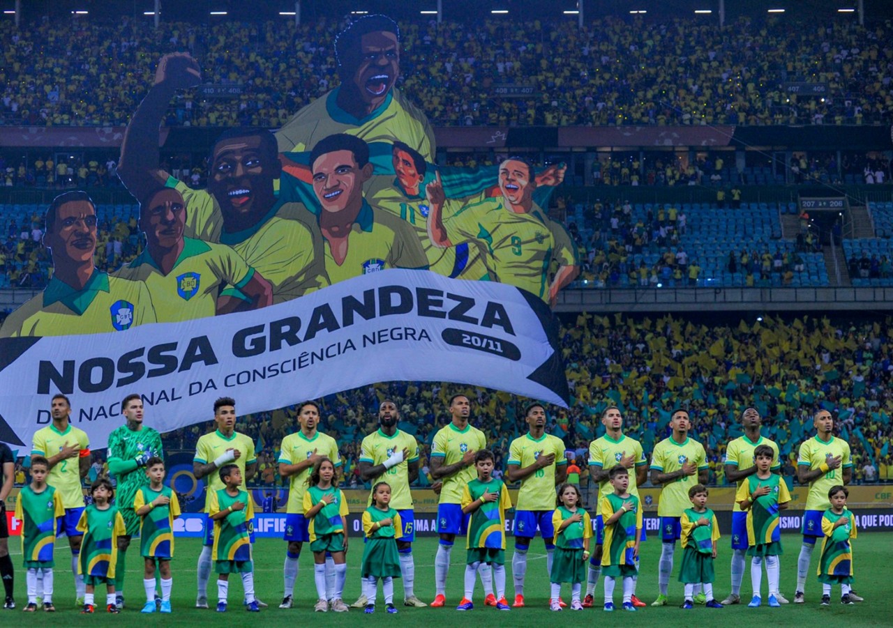 Arena Fonte Nova, em Salvador, não está lotada para a partida entre Brasil e Uruguai