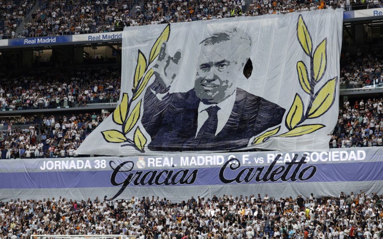 Carlo Ancelotti comanda o Real Madrid pela última vez 