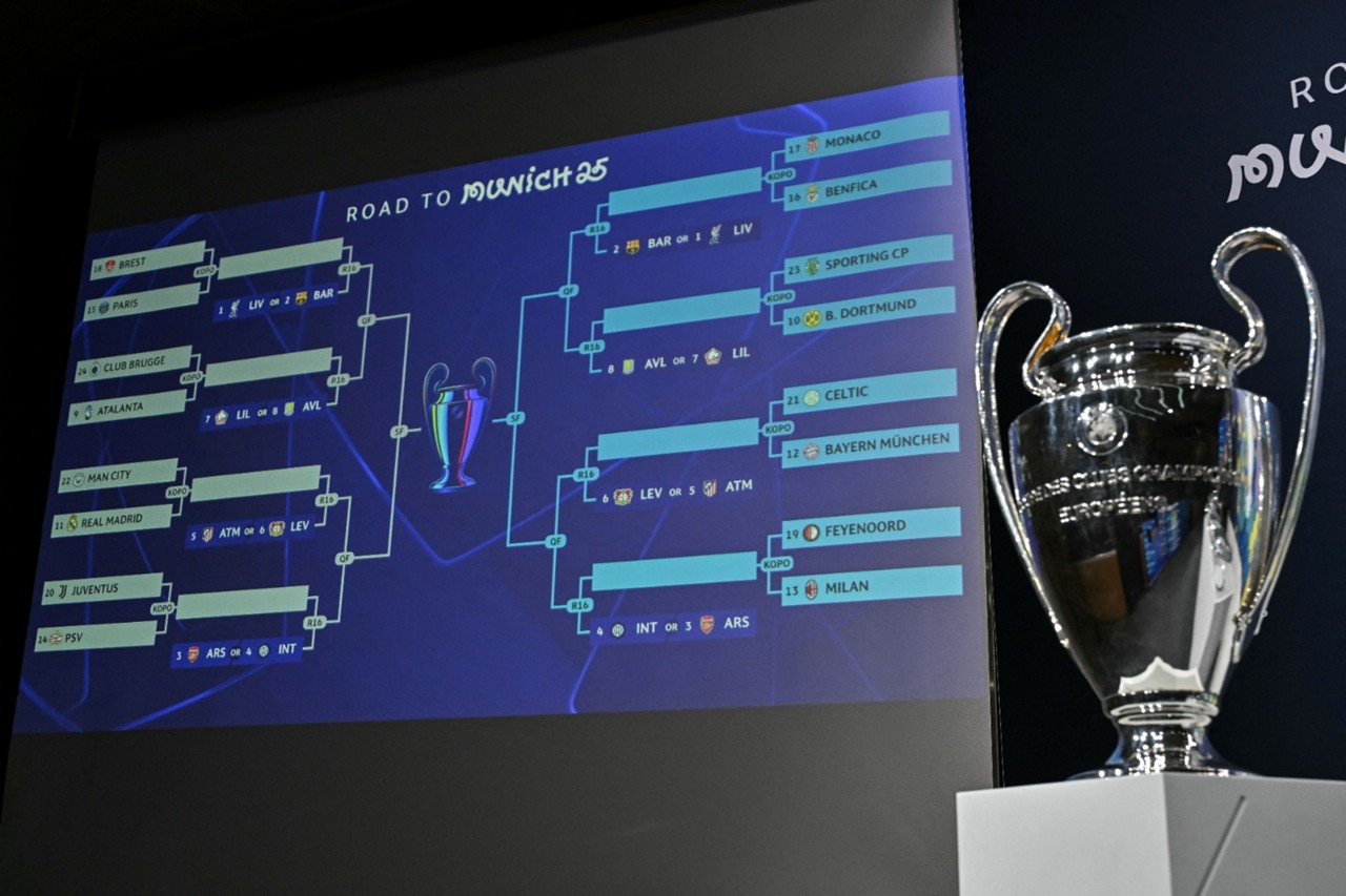 Sorteio dos playoffs da Champions League foi nesta sexta-feira (31)