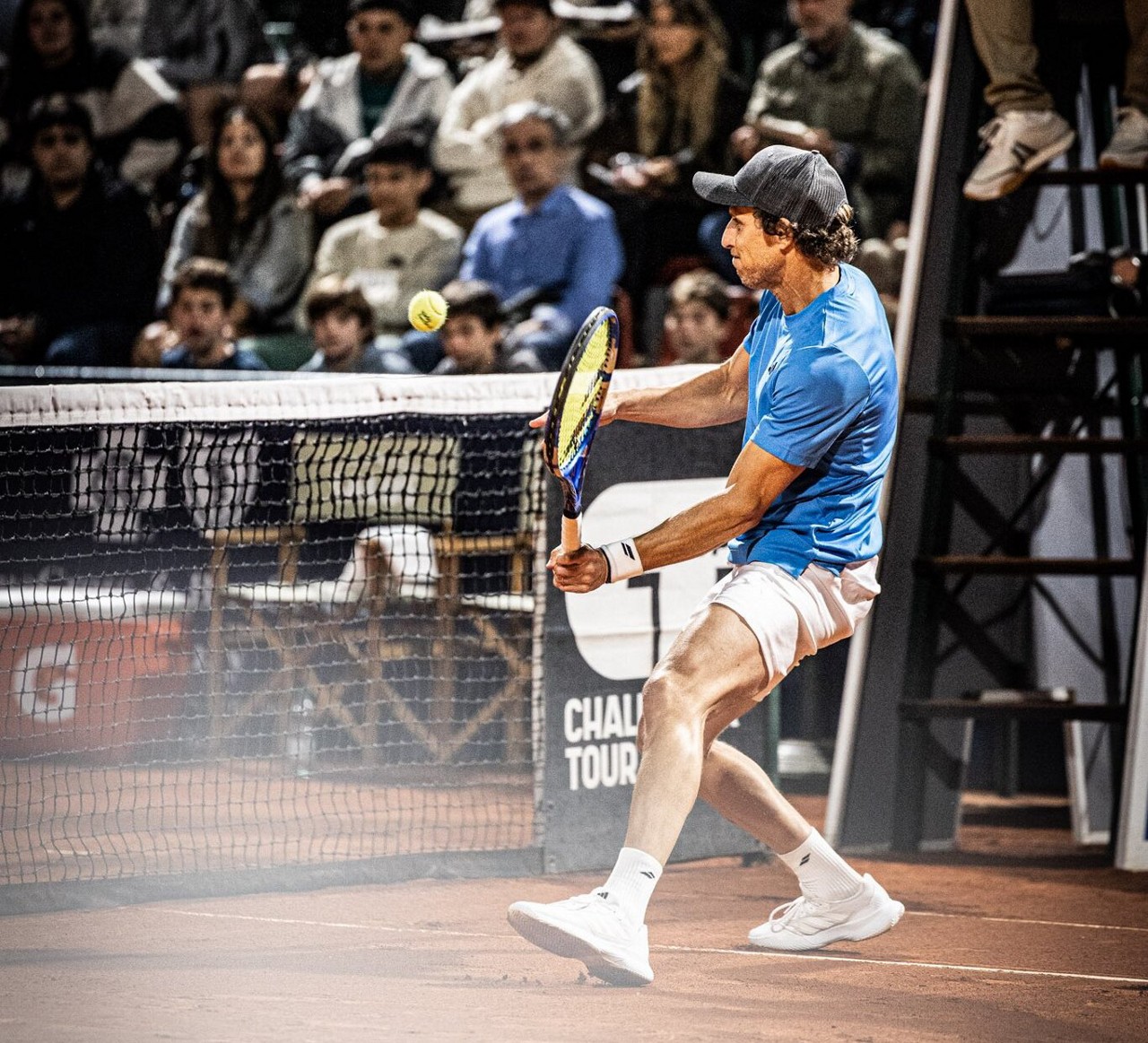 Diego Forlán participou de seu primeiro torneio de tênis profissional
