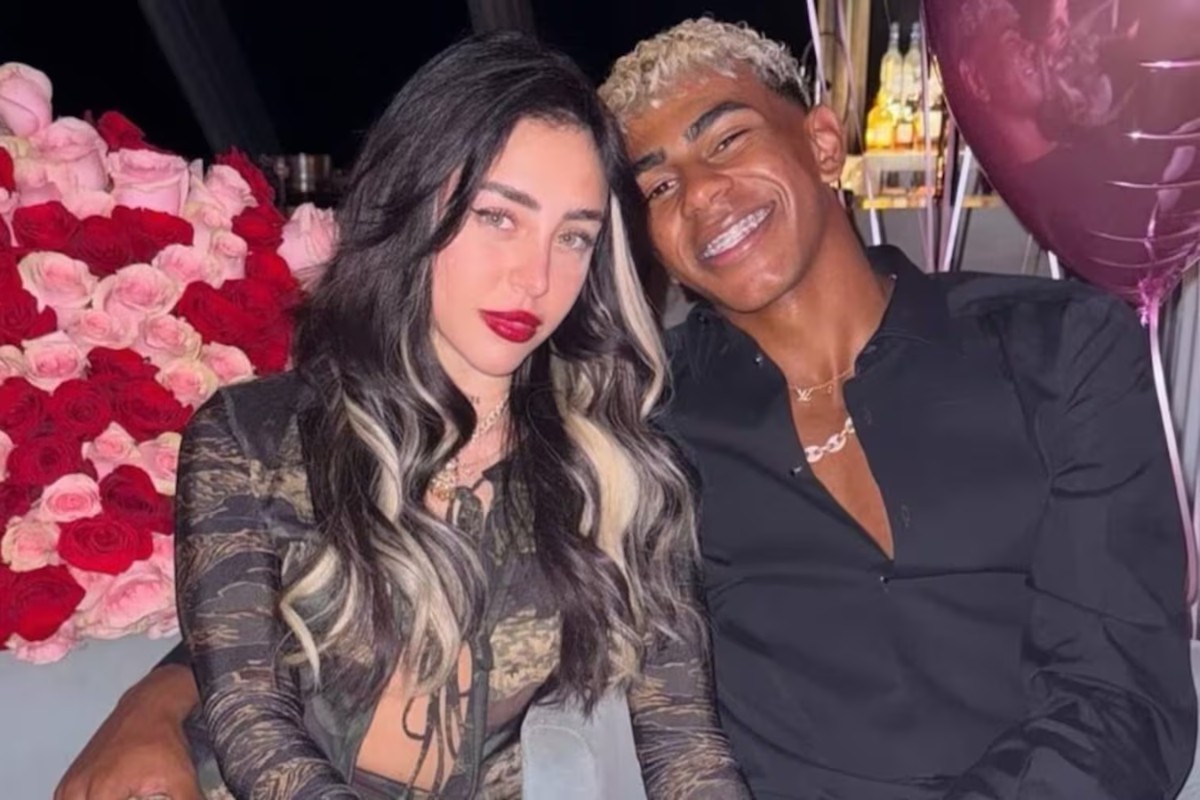Lamine Yamal e Nicki Nicole em foto postada no Instagram