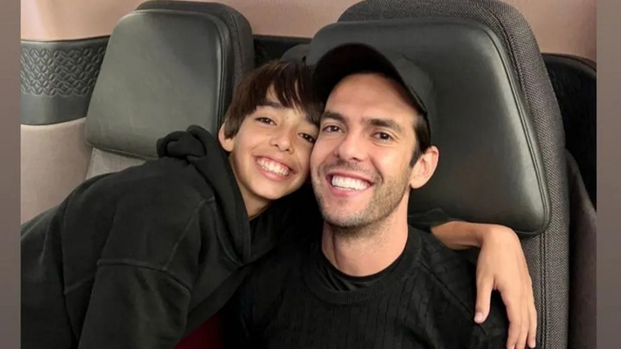 Luca é filho do ex-jogador Kaká com Caroline Celico