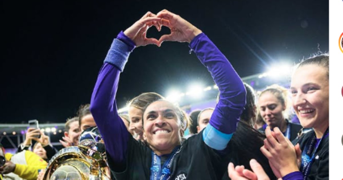 Marta comemora mais um título na carreira