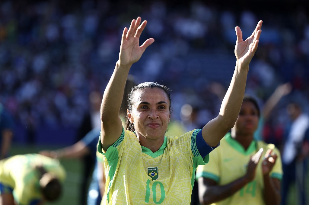 Atacante Marta do Orlando Pride, dos Estados Unidos