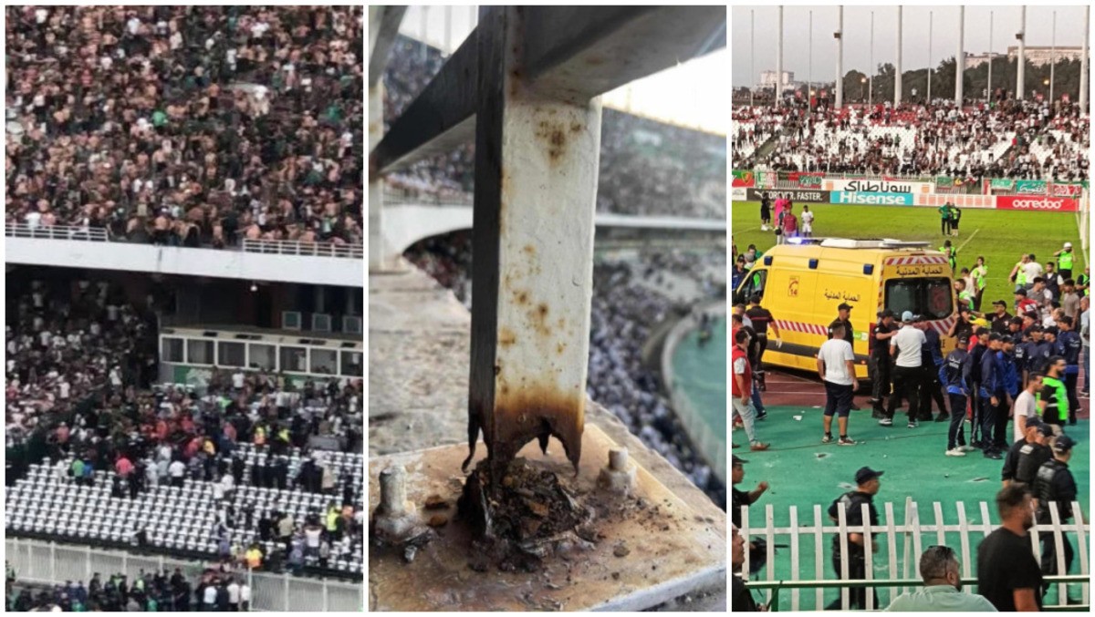O estádio recebia entre 70 mil e 80 mil espectadores, quando a lotação máxima prevista é de 64 mil