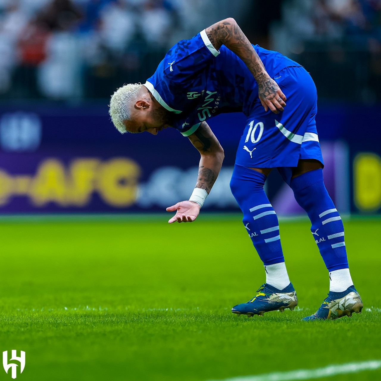 Neymar entrou em campo no segundo tempo de jogo
