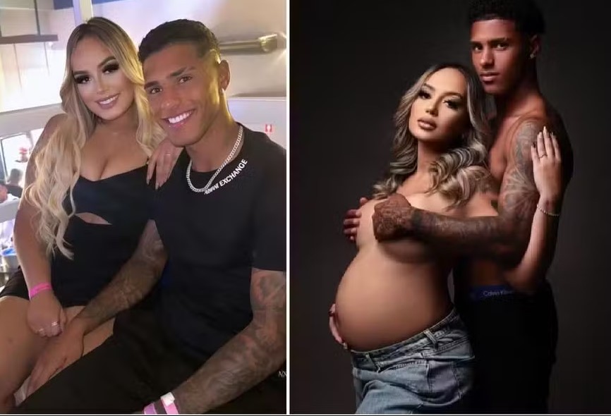 Vinicius Tobias, ex-Real Madrid, e influenciadora Ingrid Lima