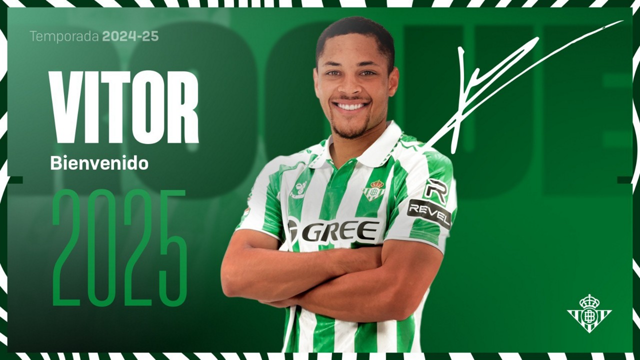 Real Bétis utilizou suas redes  sociais para confirmar a contratação de Vitor Roque