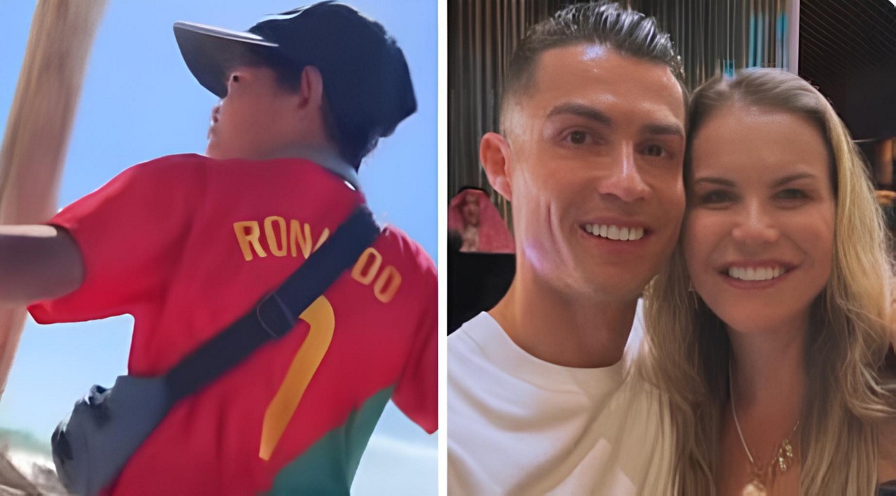 Menino fã de CR7 encontra irmã do craque na Bahia