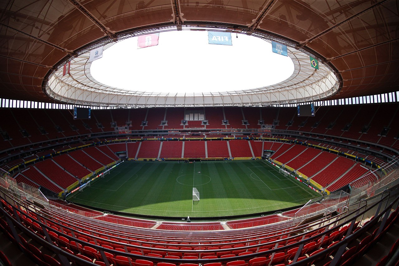 Estádio Mané Garrincha será o palco de Brasil x Colômbia