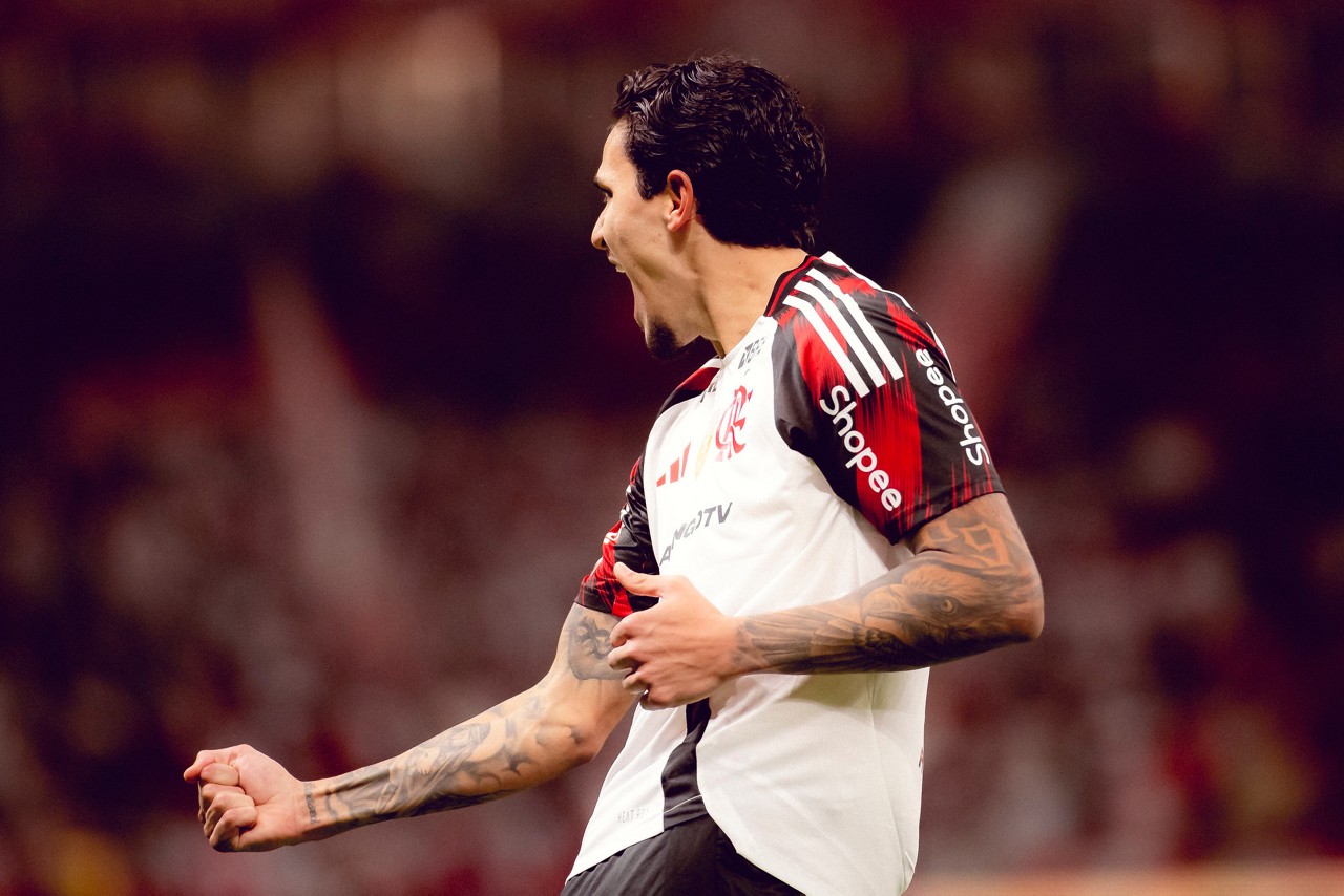 Pedro marcou um dos três gols da vitória do Flamengo, no Beira-Rio