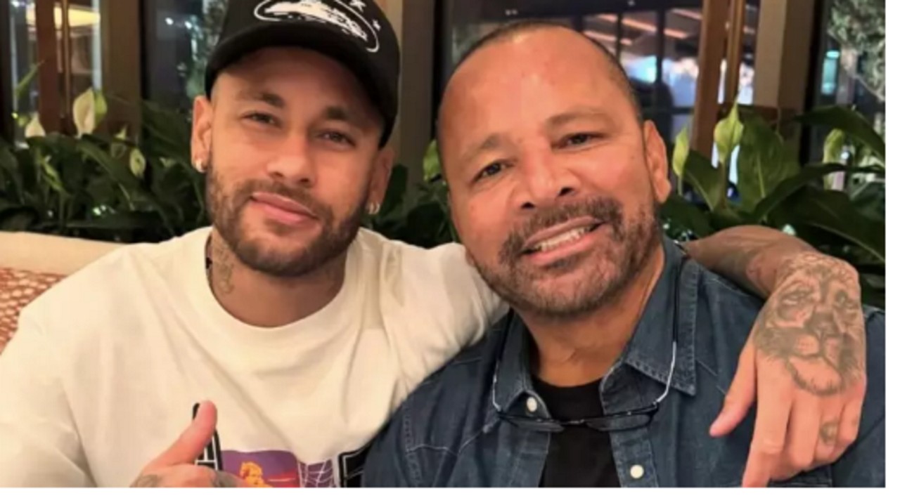 Neymar e o pai 