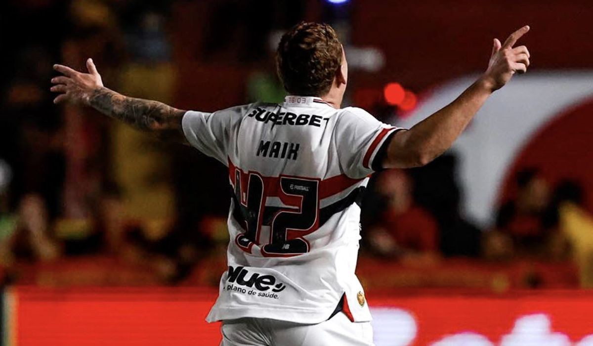 Maik marcou o gol de empate do São Paulo contra o Sport 