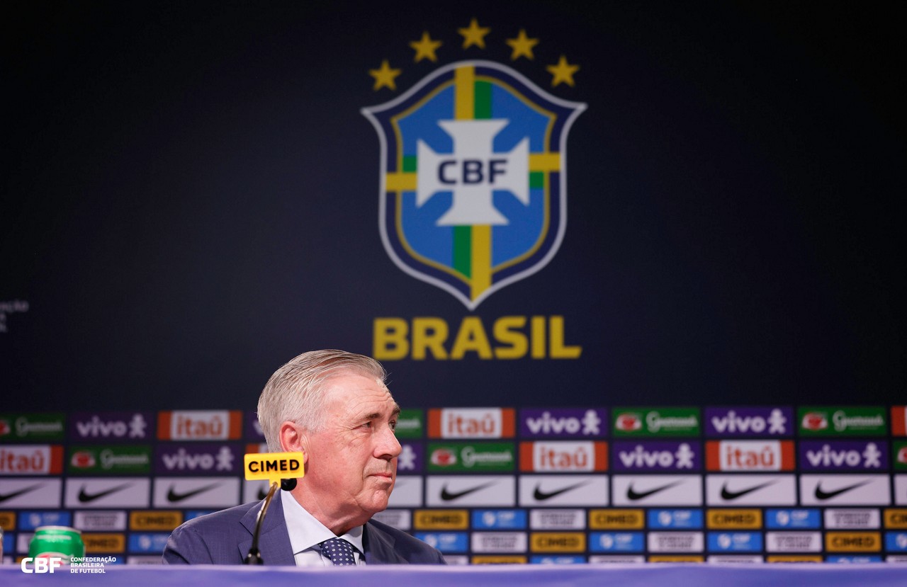 Primeiros compromissos de Ancelotti serão nos dias 5 e 10 de junho, pelas Eliminatórias