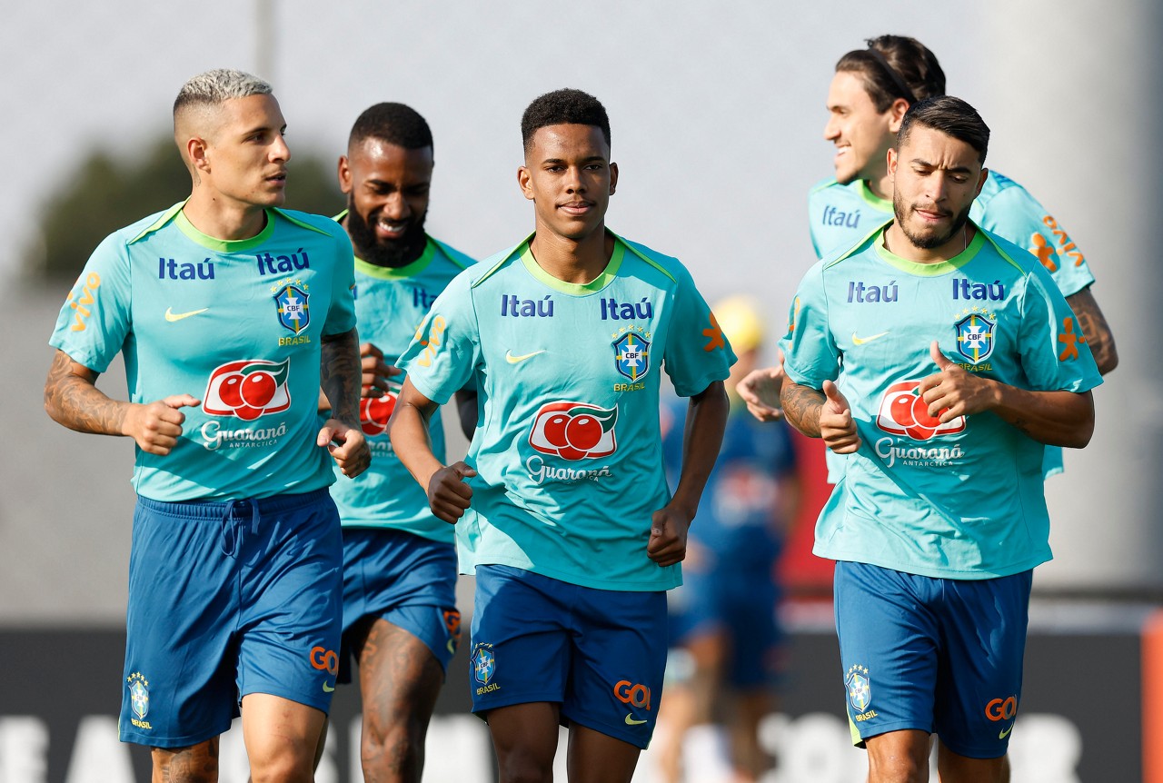 Arana e William durante treinamento em Curitiba
