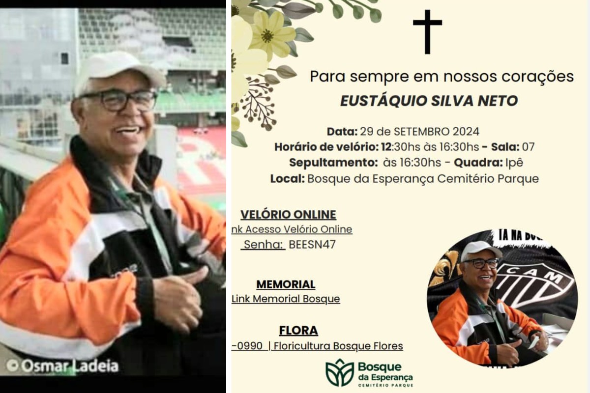 More Silva Netto, locutor esportivo, aos 77 anos