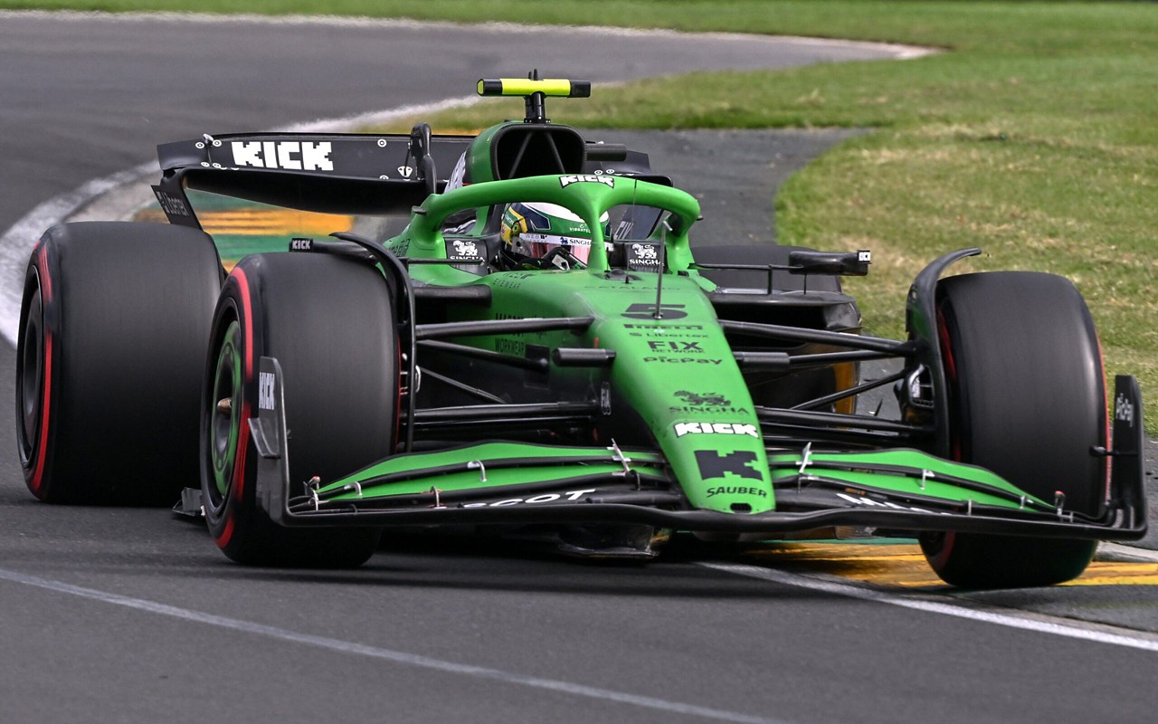 Gabriel Bortoleto no treino classificatório GP da Austrália. (foto: WILLIAM WEST / AFP)
