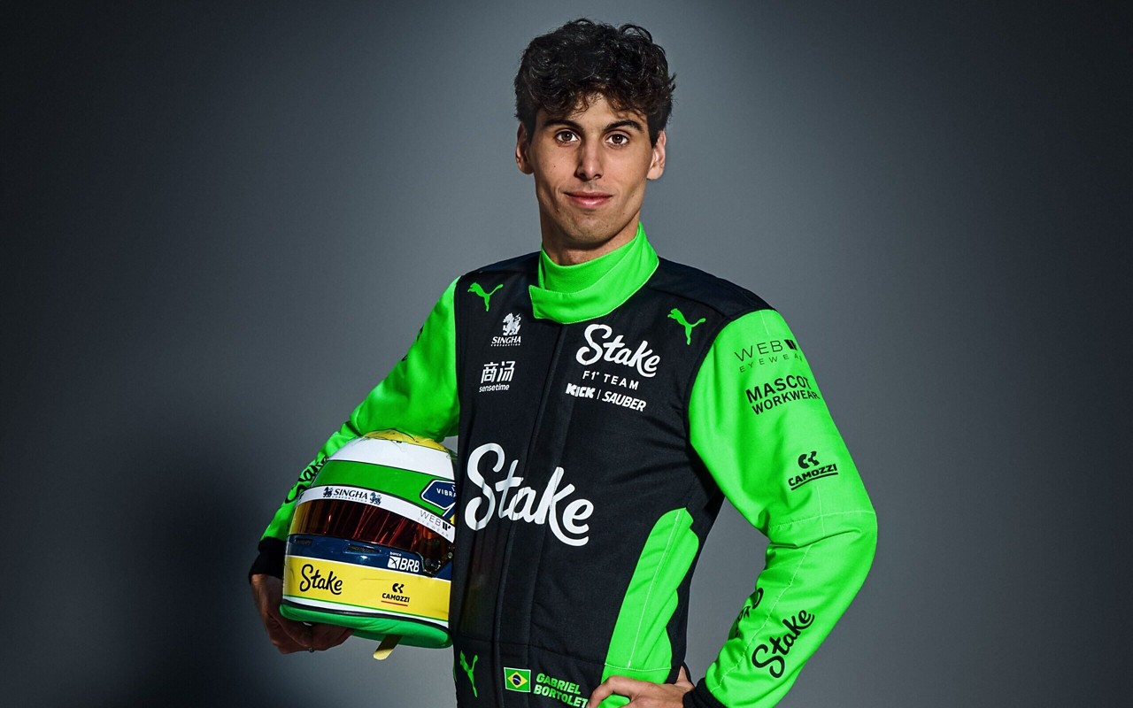 Gabriel Bortoleto é a nova aposta brasileira na Fórmula 1, estreando pela Sauber em 2025. (AFP)
