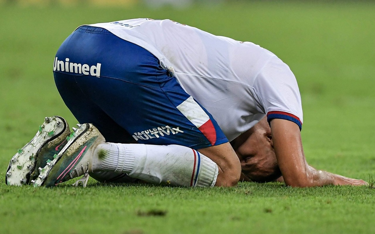 Gabriel Xavier, do Bahia, em 2024 (Foto: Thiago Ribeiro)