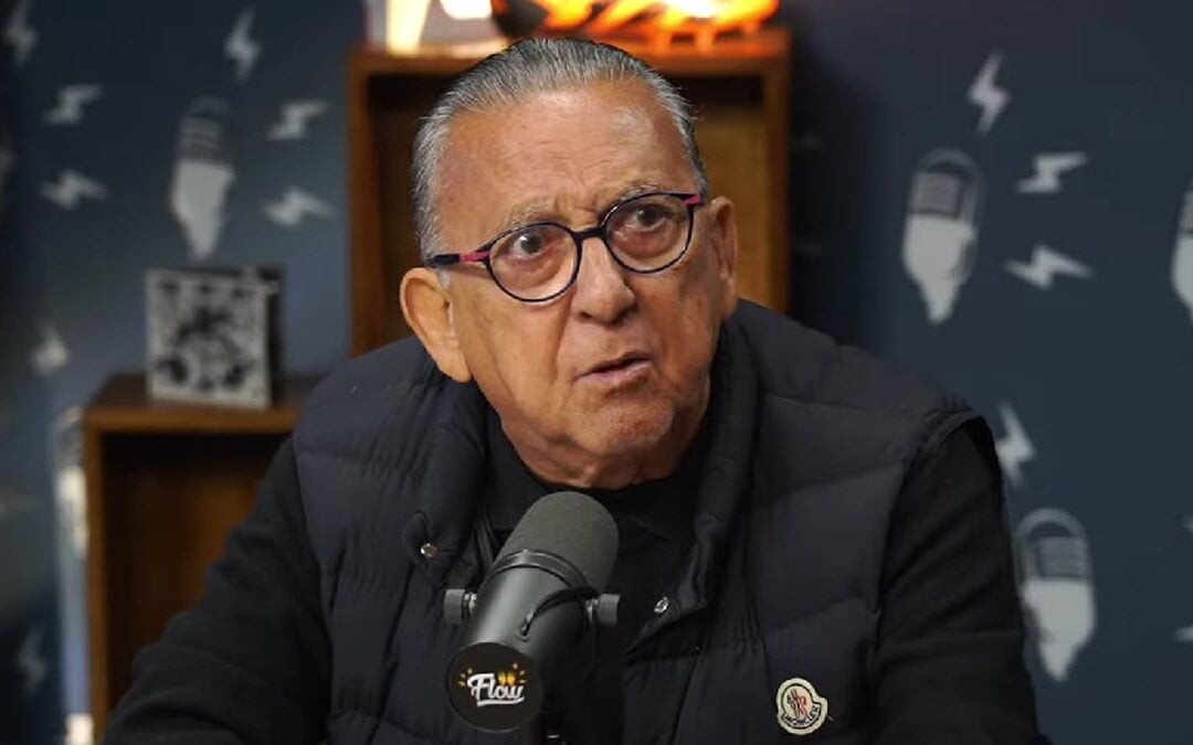 Galvão Bueno alfinetou Rede Globo ao anunciar novo programa na Band (Foto: Reprodução/Flow Podcast)