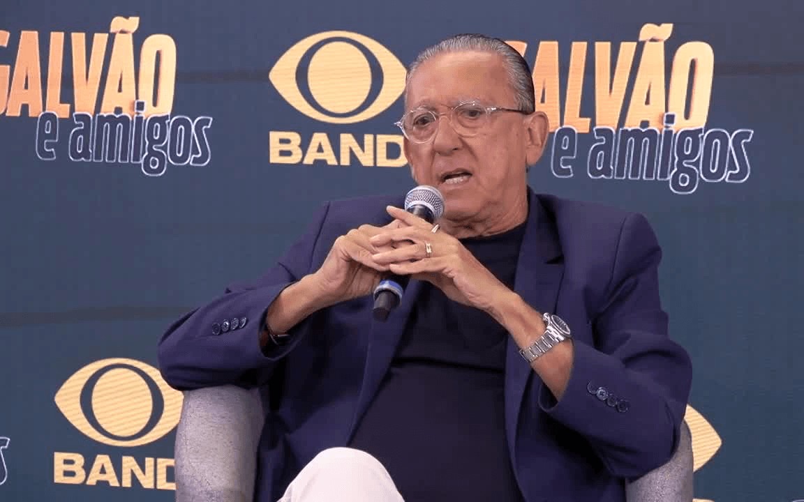 Galvão Bueno, ex-narrador do grupo Globo, estreia seu novo programa nos canais Band (Foto: Reprodução)