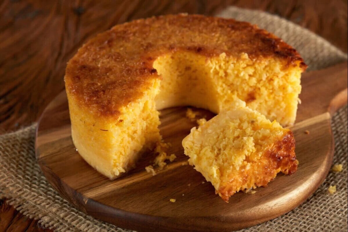 Bolo de milho-verde