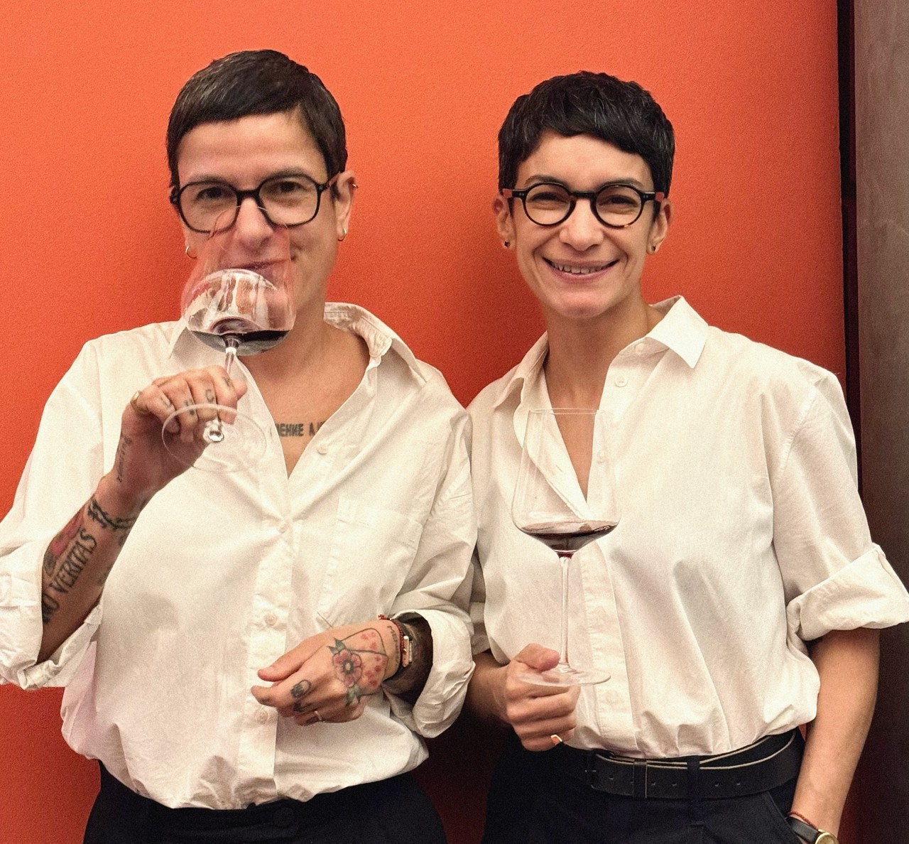 As sommeliers Daniela Bravin e Cassia Campos 

