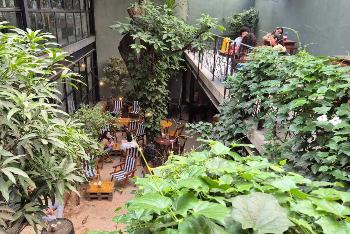 Octopus Greenhouse recebe os clientes nos jardins do casarão histórico