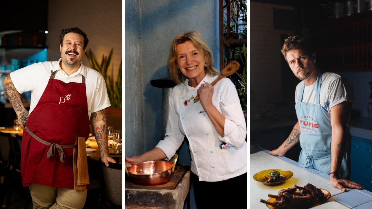 Caio Soter, Márcia Nunes e Henrique Gilberto vão cozinhar juntos na iniciativa Chefs Contra o Câncer