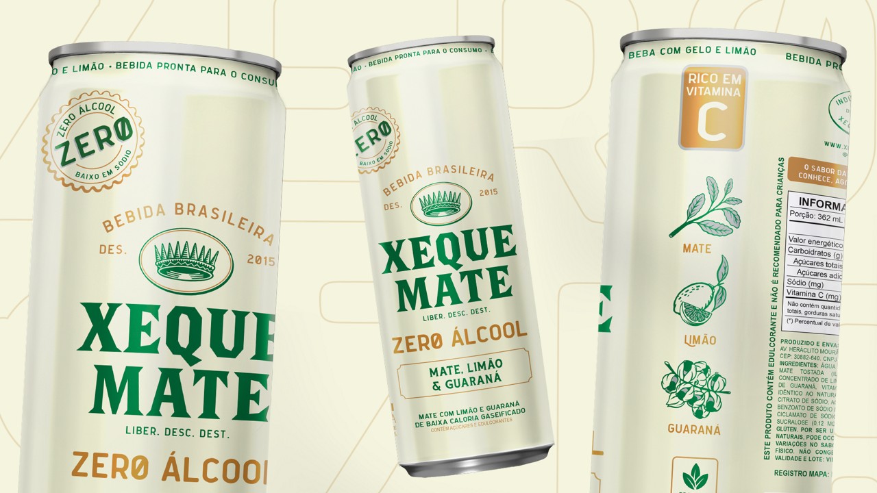 Batizada de Xeque Mate Zero, a bebida mantém a composição de mate, guaraná e limão, mas sem a adição de rum.