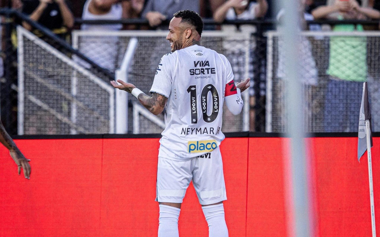 Gol olímpico de Neymar foi eleito o mais bonito do Paulistão (Foto: Raul Barretta/ Santos FC)