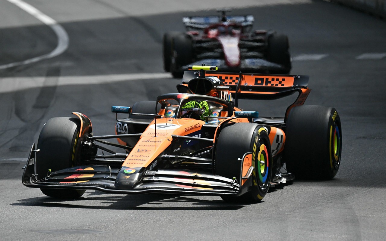 Lando Norris no GP de Mônaco, em Monte Carlo (Foto: Andrej ISAKOVIC / AFP)