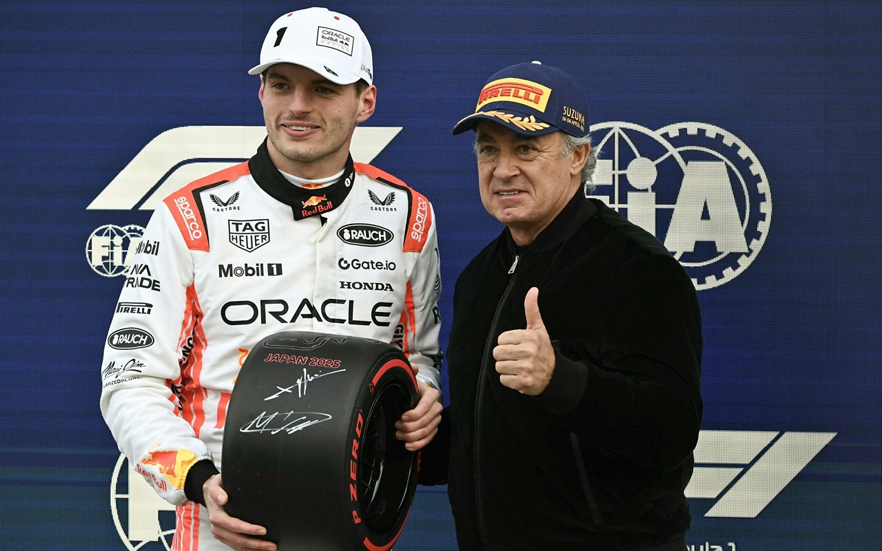 Max Verstappen no GP do Japão (Foto: MOHD RASFAN / AFP)