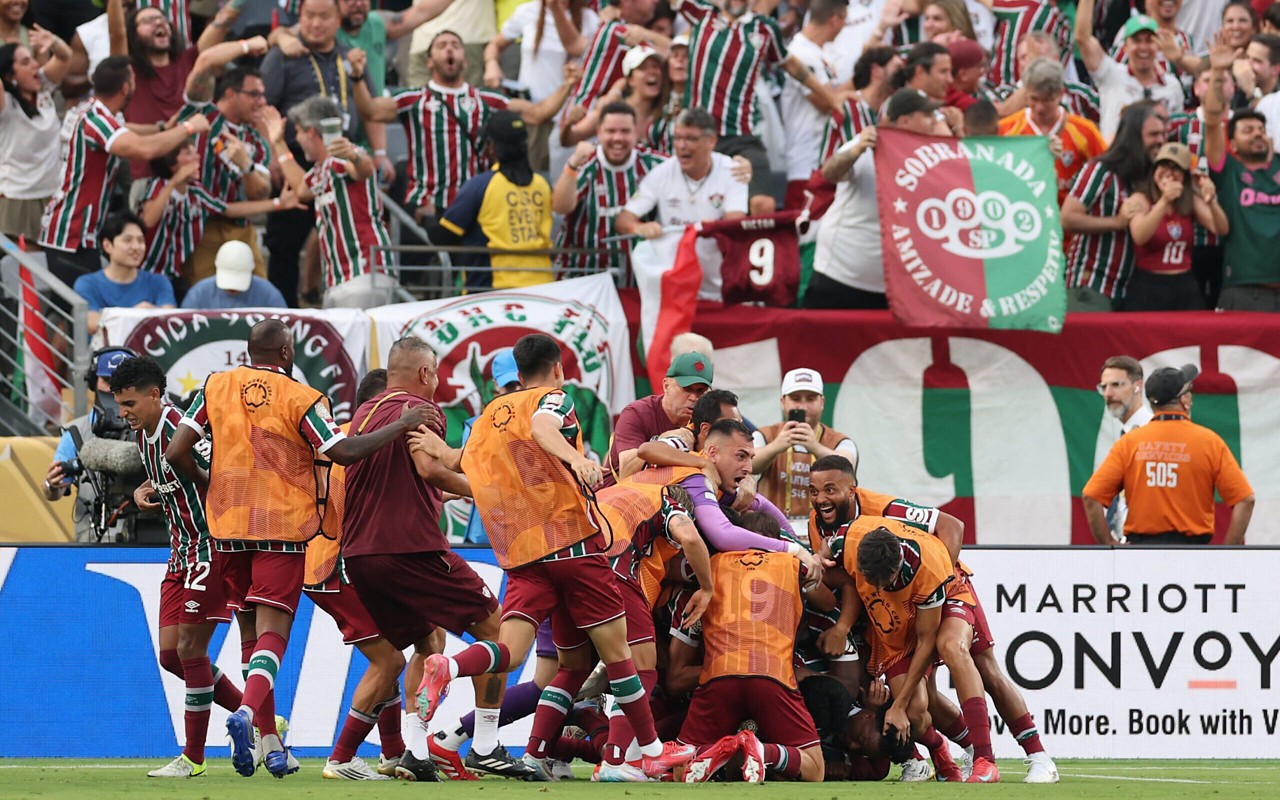 Keno marcou o quarto gol do Fluminense (Foto: Marcelo Gonçalves/Fluminense FC)