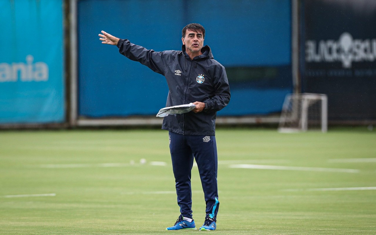 Gustavo Quinteiros, técnico do Grêmio (Foto: Foto: Angelo Pieretti/Grêmio FBPA)