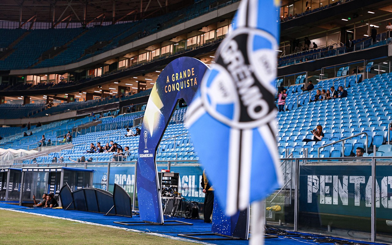 RS - PORTO ALEGRE - 13/05/2025 - COPA SUL-AMERICANA 2025, GREMIO X GODOY CRUZ - Vista geral do estadio Arena do Gremio para partida entre Gremio e Godoy Cruz pelo campeonato Copa Sul-americana 2025. Foto: Maxi Franzoi/AGIF