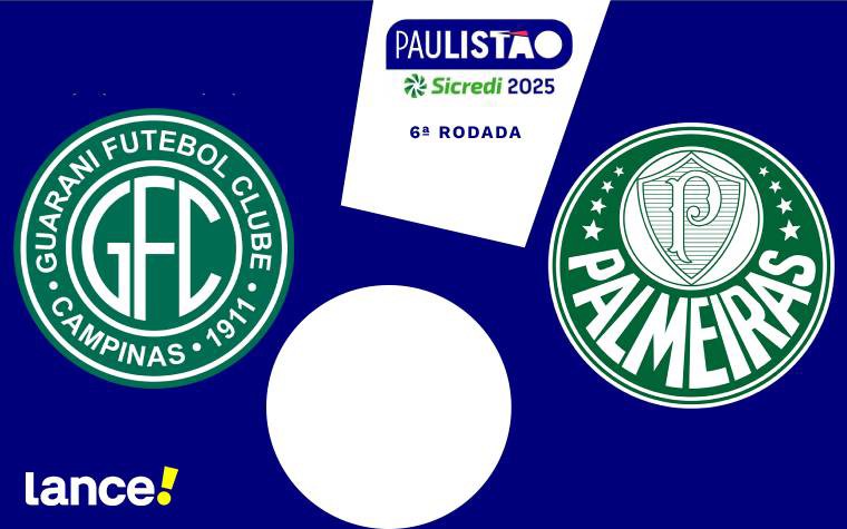 Guarani x Palmeiras onde assistir, horário e escalações do jogo pelo